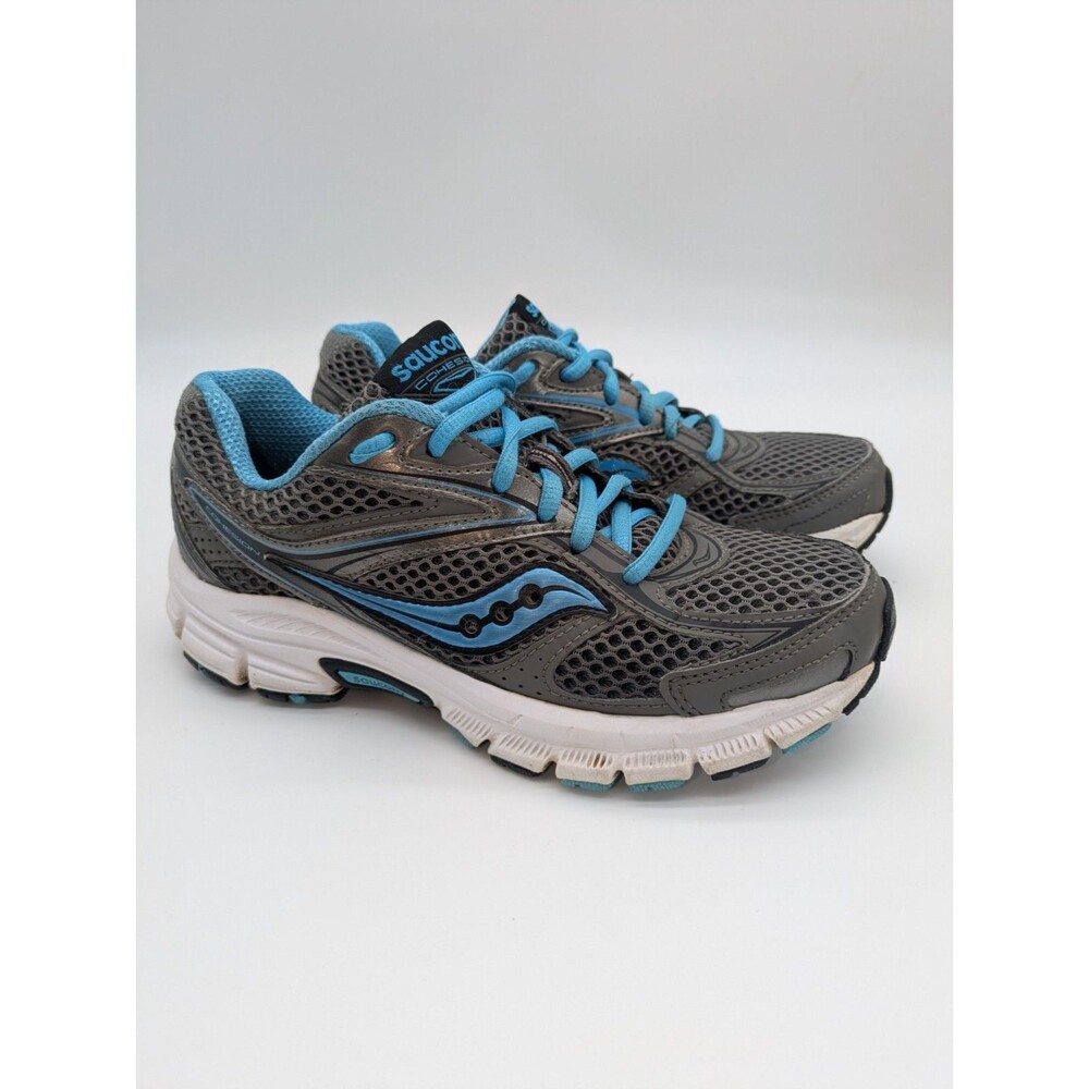 Saucony Womens Cohesion 12 Running Shoes Sneakers Gray S15218-12 Lace Up Sz 5.5